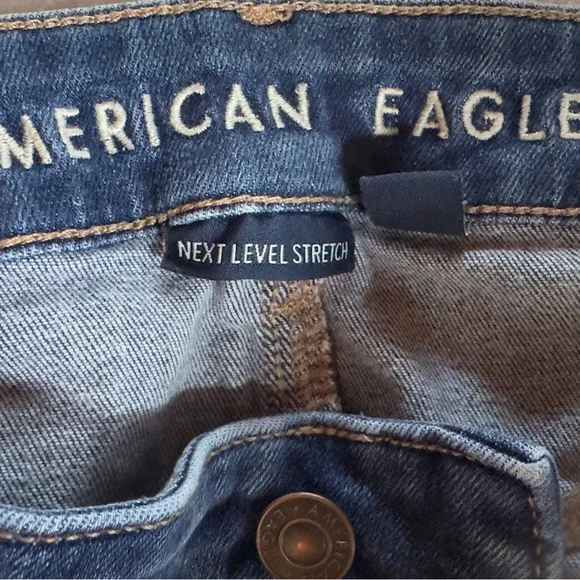 American Eagle Outfitters Dark Blue Skinny Jeans - Picture 3 of 4